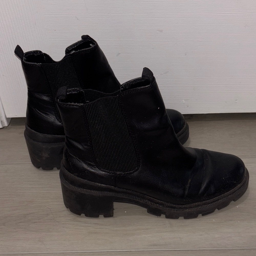 Target Black Chunky Ankle Boots
